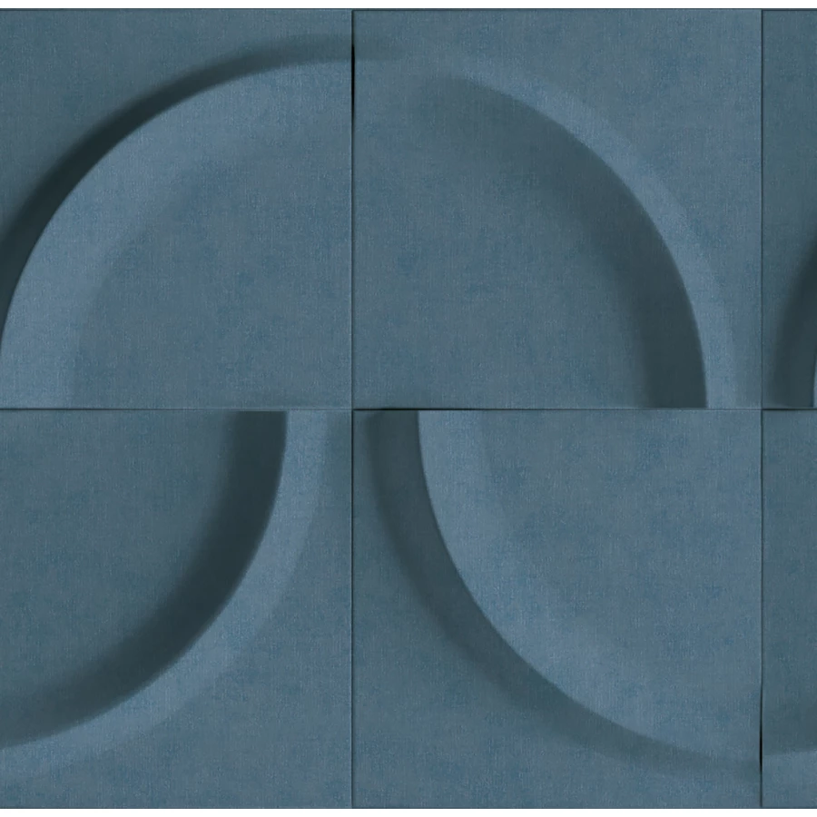 Обои флизелиновые Marburg Shades Iconic синие 34465 0,53х10,05 м