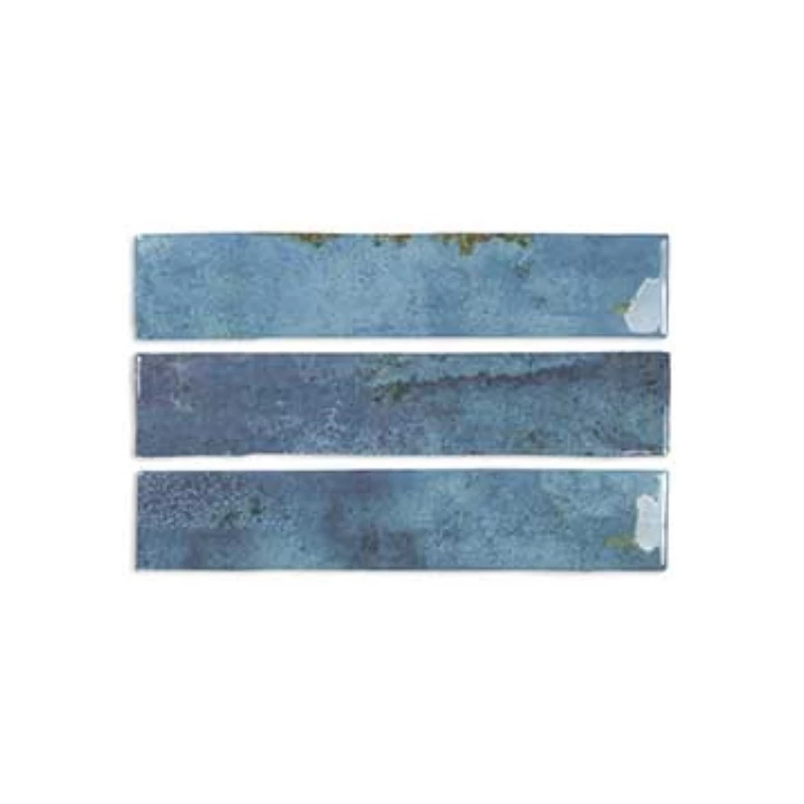 Плитка настенная DNA Enamel Ocean глянцевая бирюзовая 123145 25х5 см