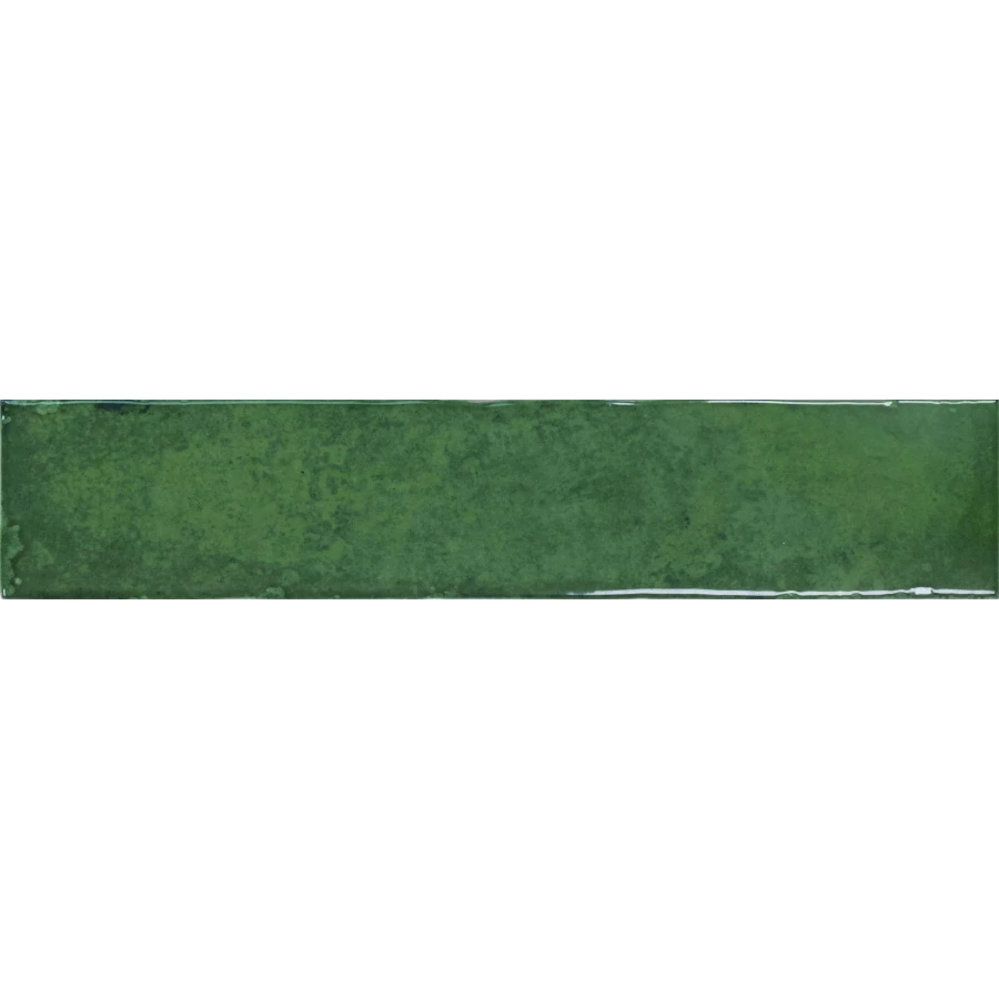 Плитка настенная Monopole San Remo Emerald глянцевая изумрудная 25x5 см