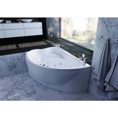 Ванна акриловая Aquatek Альтаир левая с фронтальным экраном без гидромассажа ALT160-0000067 160х110 см