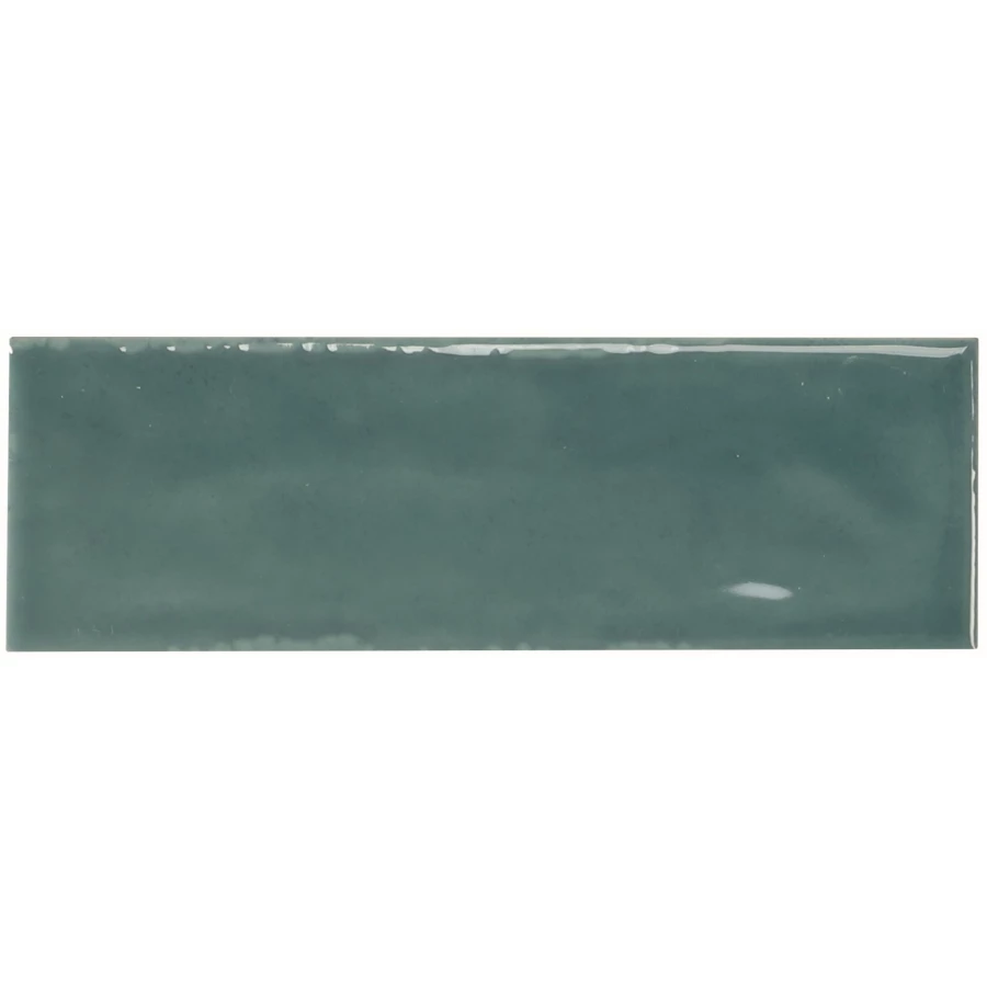 Керамогранит Monopole Artisan Turquoise 002590 глянцевый бирюзовый 15x5 см