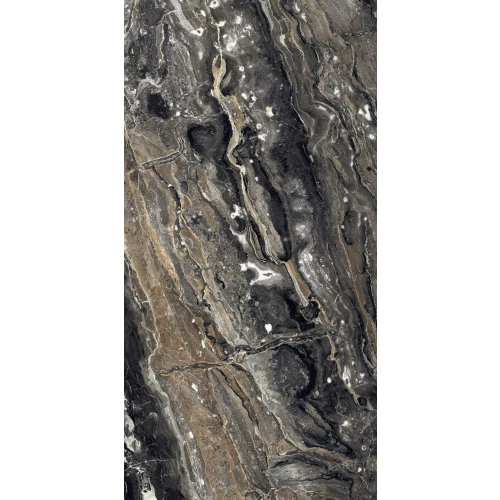 Керамогранит A-Ceramica Amina Brown High Gloss глянцевый серый 120х60 см