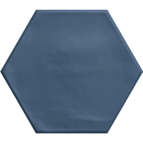 Керамогранит Ribesalbes Геометри Hеx Навы Матт / Geometry Hex Navy Matt матовый синий PT03149 17,3х15 см
