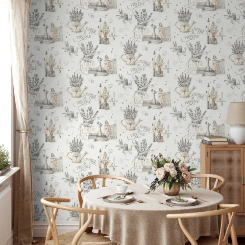 Обои флизелиновые Palitra Home HomeColor Lavande серые HC71985-14 1,06х10,05 м