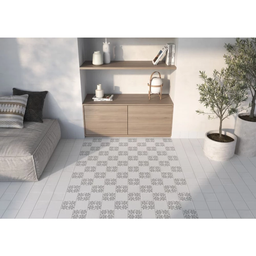 Керамогранит Harmony Peronda Dakar Plain матовый светло-серый 3356237720 12,3х12,3 см