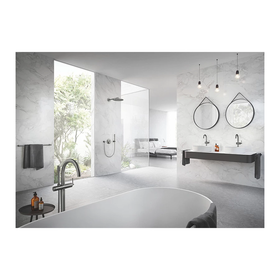 Подключение для душевого шланга Grohe Rainshower DN 15 цвет темный графит матовый 27057AL0