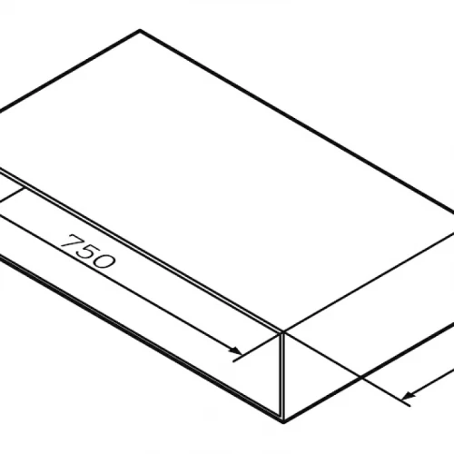Ниша для хранения Am Pm Gem белый глянец M90OHX0750WG 75 см