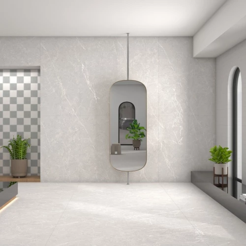 Керамогранит Neodom Marble Bayona Grey Carving матовый серый N20582 160х80 см