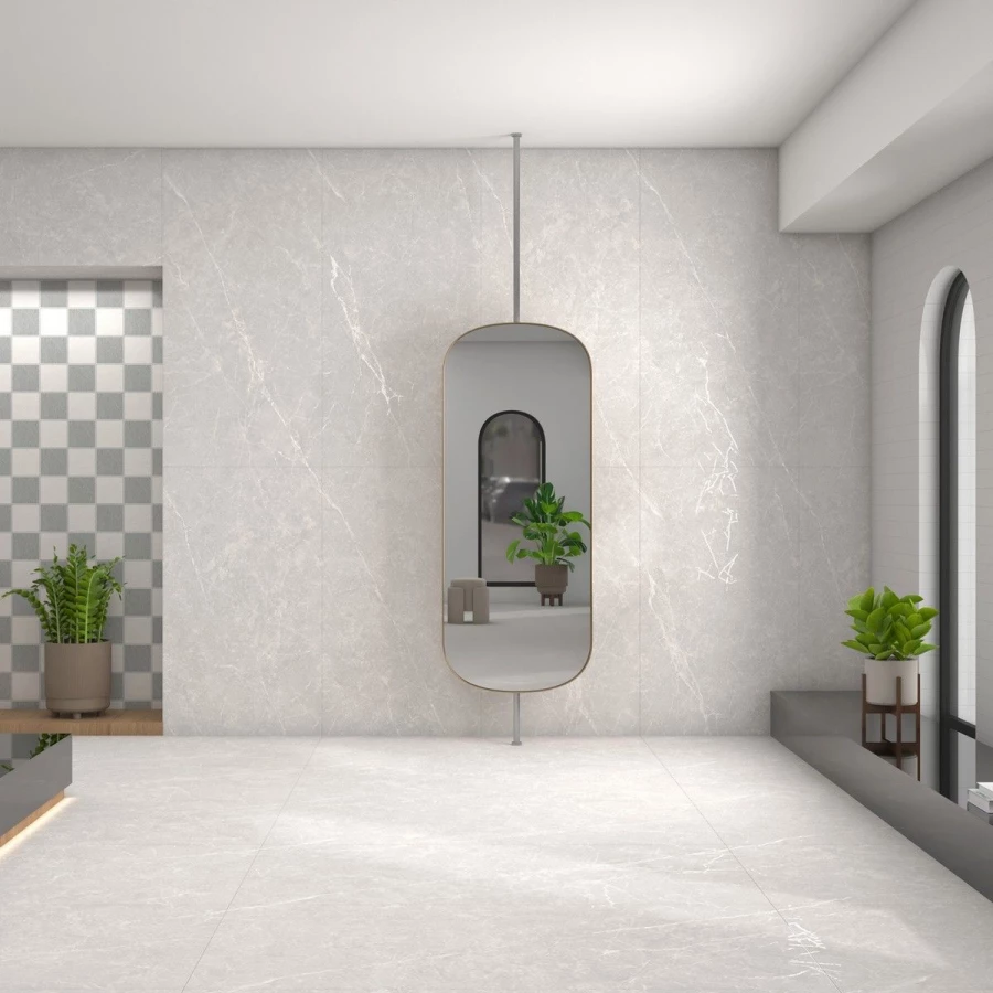 Керамогранит Neodom Marble Bayona Grey Carving матовый серый N20582 160х80 см