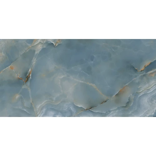 Керамогранит Ragno Marazzi Инцанто Онице Блу Глоссы Ретт / Incanto Onice Blu Glossy Rett глянцевый синий RDF0 120х60 см