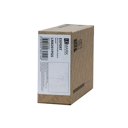 Дозатор Lemark Expert для моющих средств врезной серый шёлк LM8201PGS