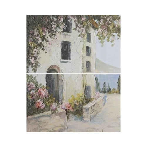 Панно Шахтинская плитка Мадейра голубой 01 50х40 