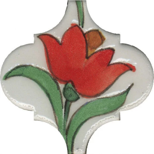 Плитка настенная Kerama Marazzi Авейру 4 Декор глянцевый красный VT/A312/65000 6,5х6,5 см