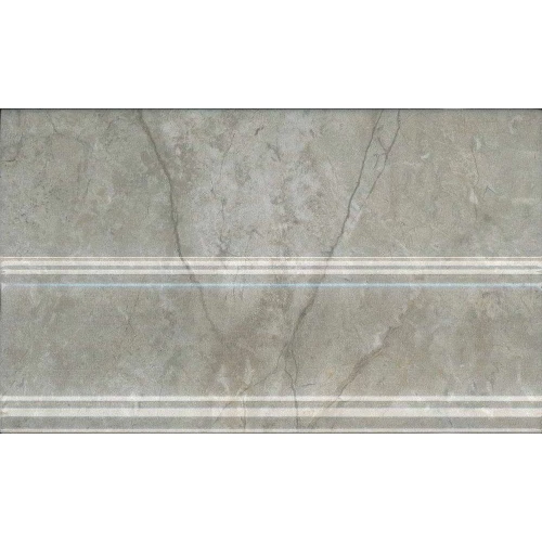 Плинтус Kerama Marazzi Кантата серый светлый глянцевый FMB033 25x15 см