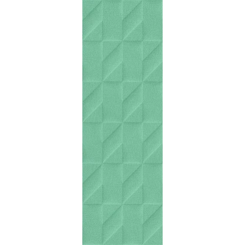 Плитка настенная Marazzi Outfit Turquoise Struttura Tetris 3D зеленый 25x76 см