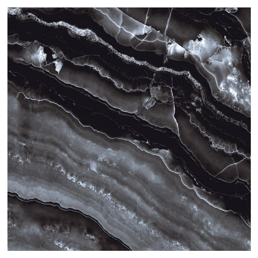 Керамогранит Primavera Black Modulo high glossy GR108 60х60 см