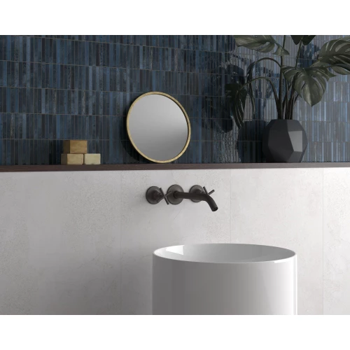 Керамогранит Dune Ceramica Kit-Kat Mosaic Ocean Glossy глянцевый темно-синий 188860 23,1х11,5 см