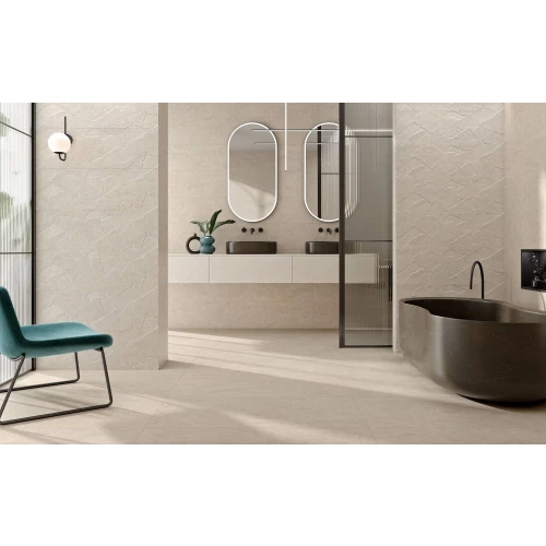 Плитка настенная Colorker Верона Ботаниа Беиге / Verona Botania Beige матовая бежевая 224098 100х31,6 см
