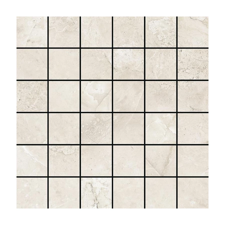 Мозаика Bonaparte Керамогранитная мозаика Mosaic Elba Pearl 48х48 глянцевая бежевая 29,8х29,8 см