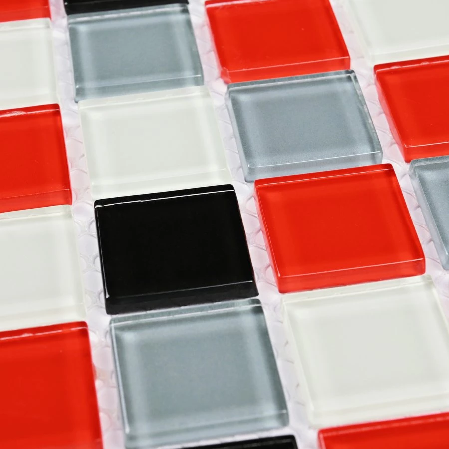 Мозаика Bonaparte Стеклянная мозаика Joker 25х25 глянцевая красная 30х30 см