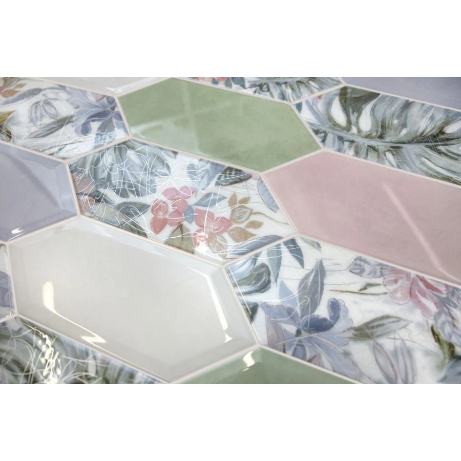 Декор Kerama Marazzi Фурнаш глянцевый многоцветный 14х34 см