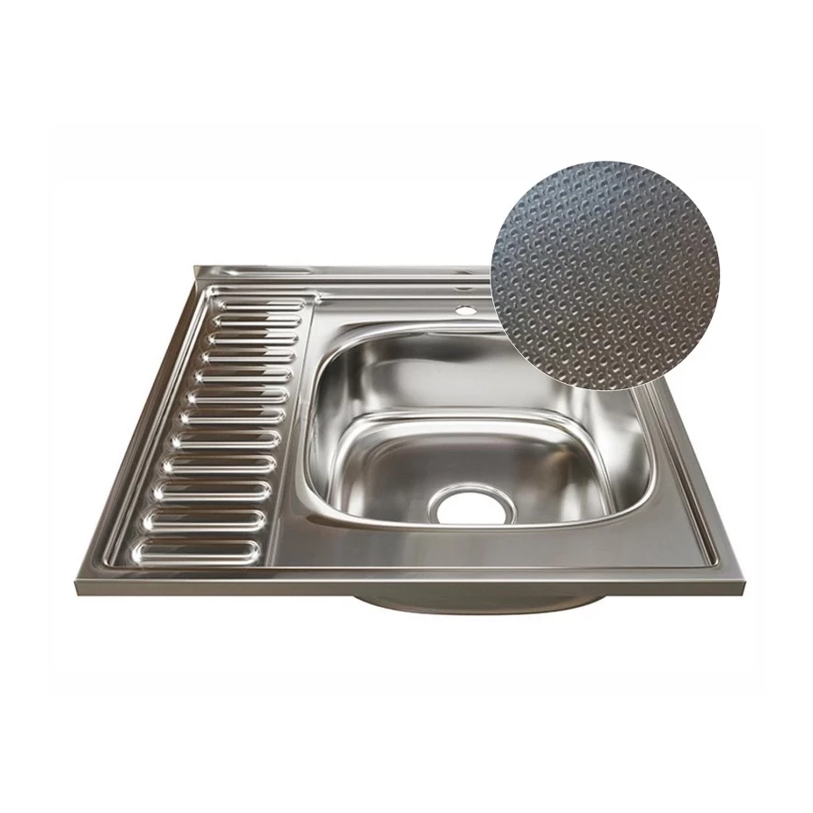 Мойка MixLine правая с сифоном сатин 555231 60х60 см