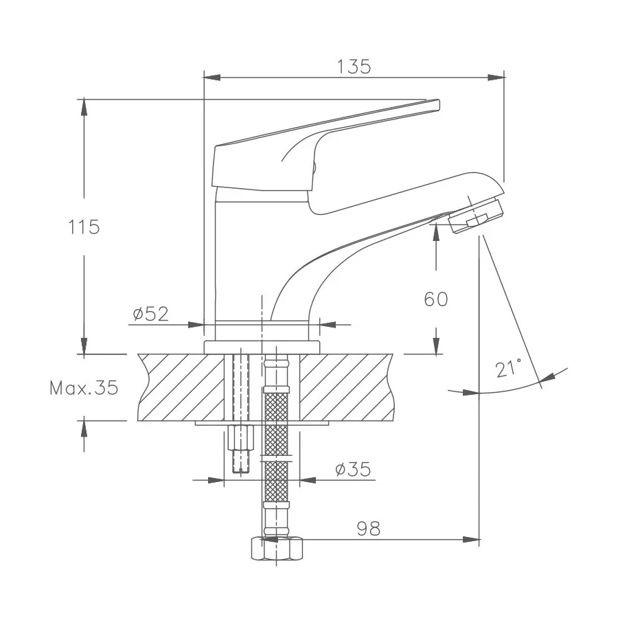 Смеситель для раковины Haiba HB1016