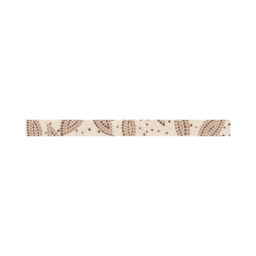 Бордюр Golden Tile Travertine mosaic коричневый 3*40 см