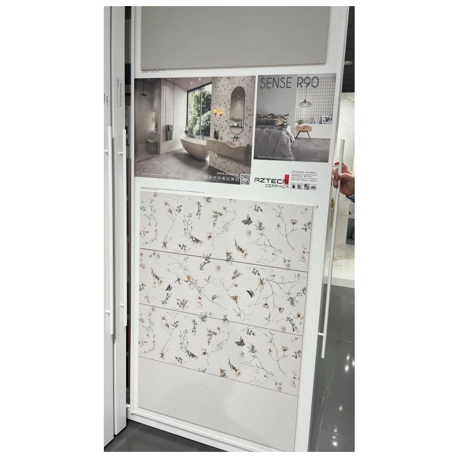 Плитка настенная Azteca Sense Decor Sendai R90 White 90х30 см