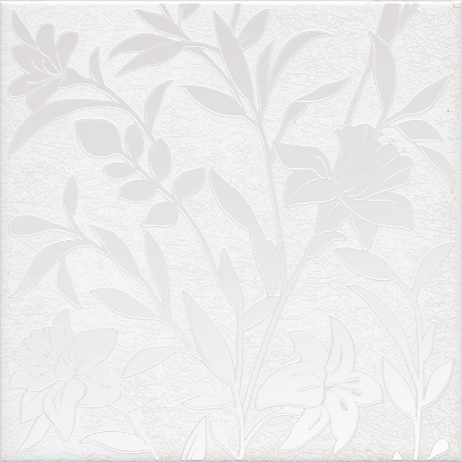 Декор Kerama Marazzi Барберино 4 глянцевый белый HGD/A568/5155 20x20 см