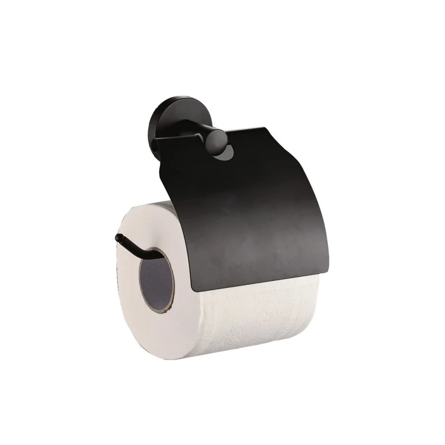 Держатель Haiba для туалетной бумаги черный HB8703