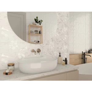 Декор Gracia Ceramica Blanc white 01 белый 010300000241 50х30 см