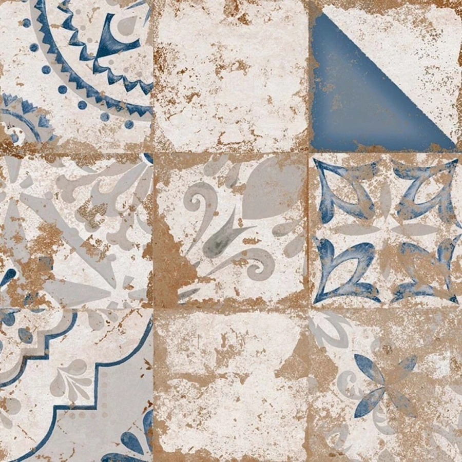 Керамогранит El Molino Memory 7 Azul Brillo матовый с блеском многоцветный 58х58 см