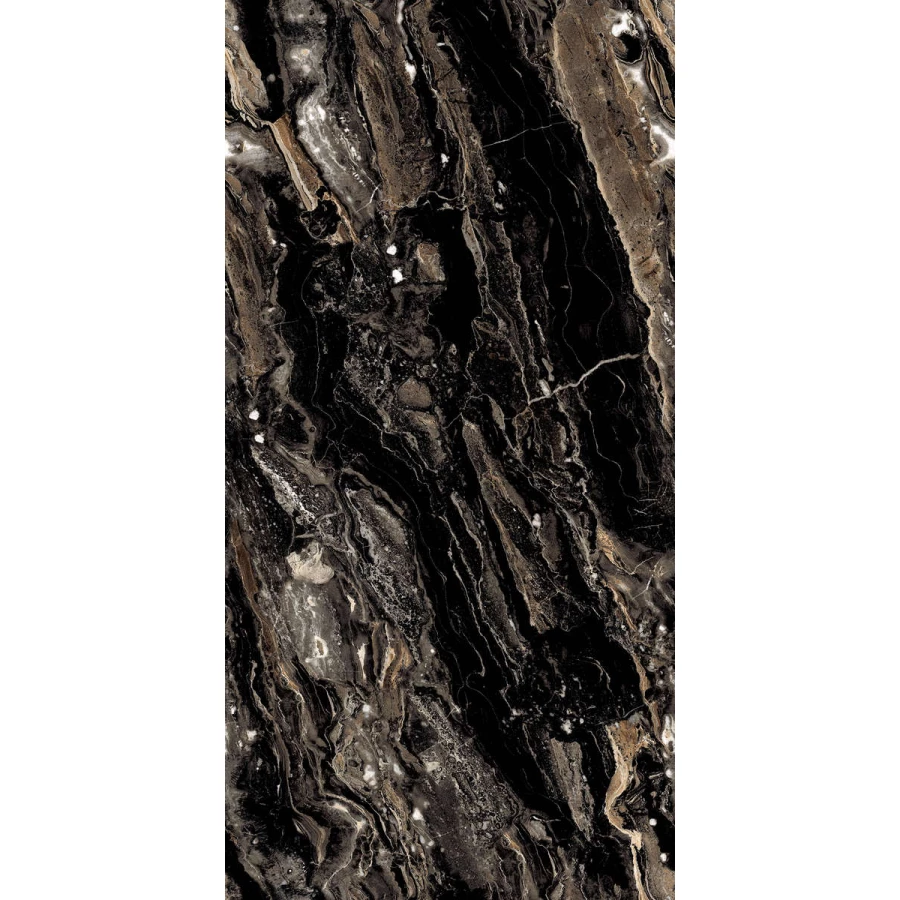 Керамогранит Gresant Inari Dark Infinia Hight Glossy глянцевый коричневый 120х60 см