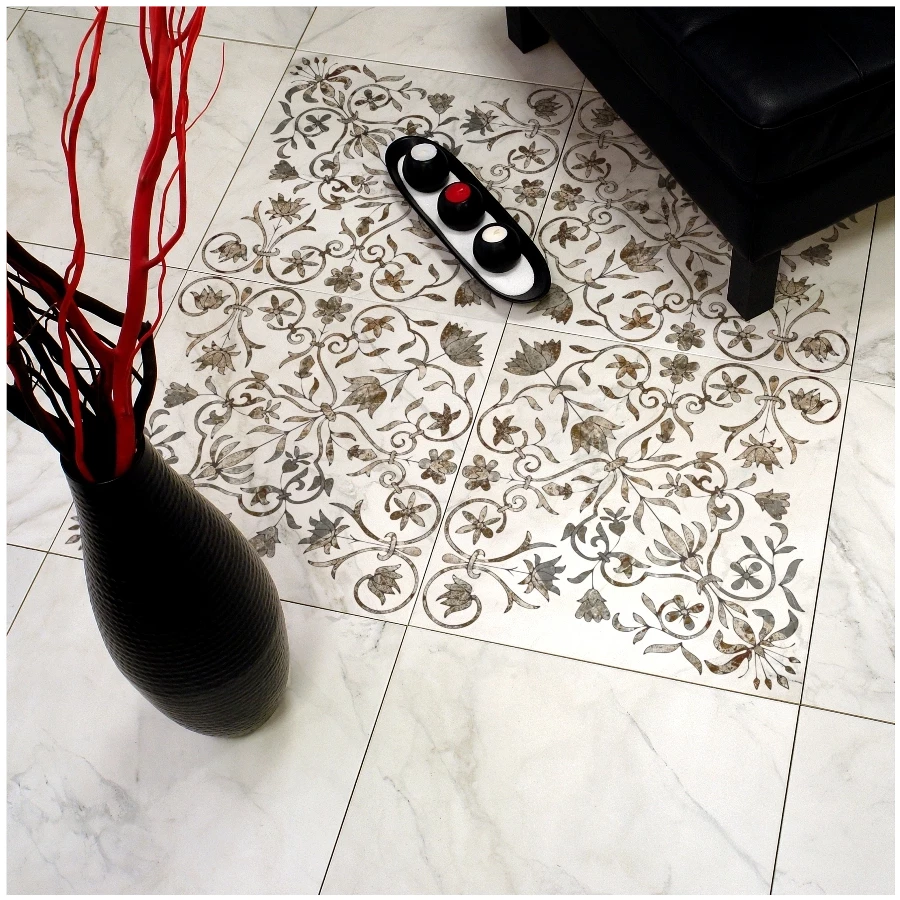 Керамогранит Керамин Каррара 1 матовый серый 1,75 м2 50х50 см