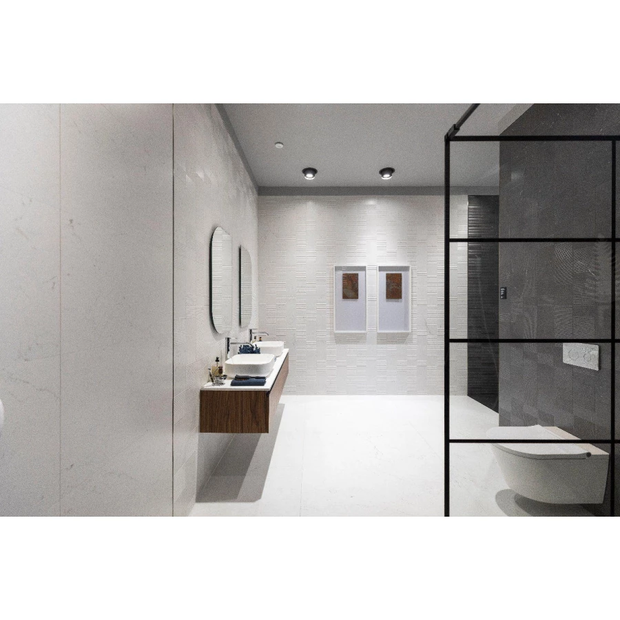 Плитка настенная Porcelanosa Нолита Нйс Фонтана Матт / Nolita Nyc Fontana Matt матовая белая 100330303 120х45 см