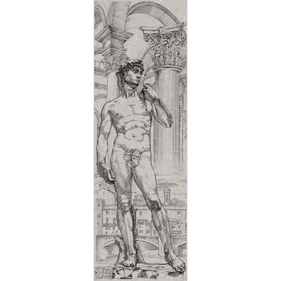 Декор Kerama Marazzi Риккарди 1 матовый серый VT/A534/14053R 120х40 см