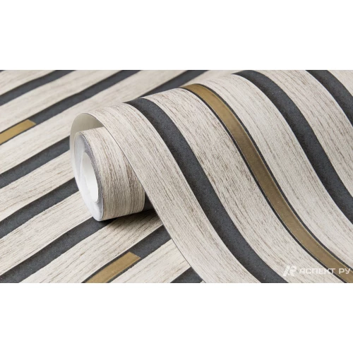 Обои флизелиновые Аспект Рейки бежевые 30275-42 1,06х10,05 м