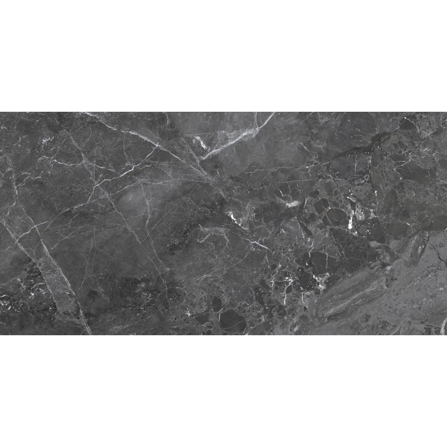 Керамогранит Delacora Greiny Dark матовый черный 60120GRY99M 120х60 см