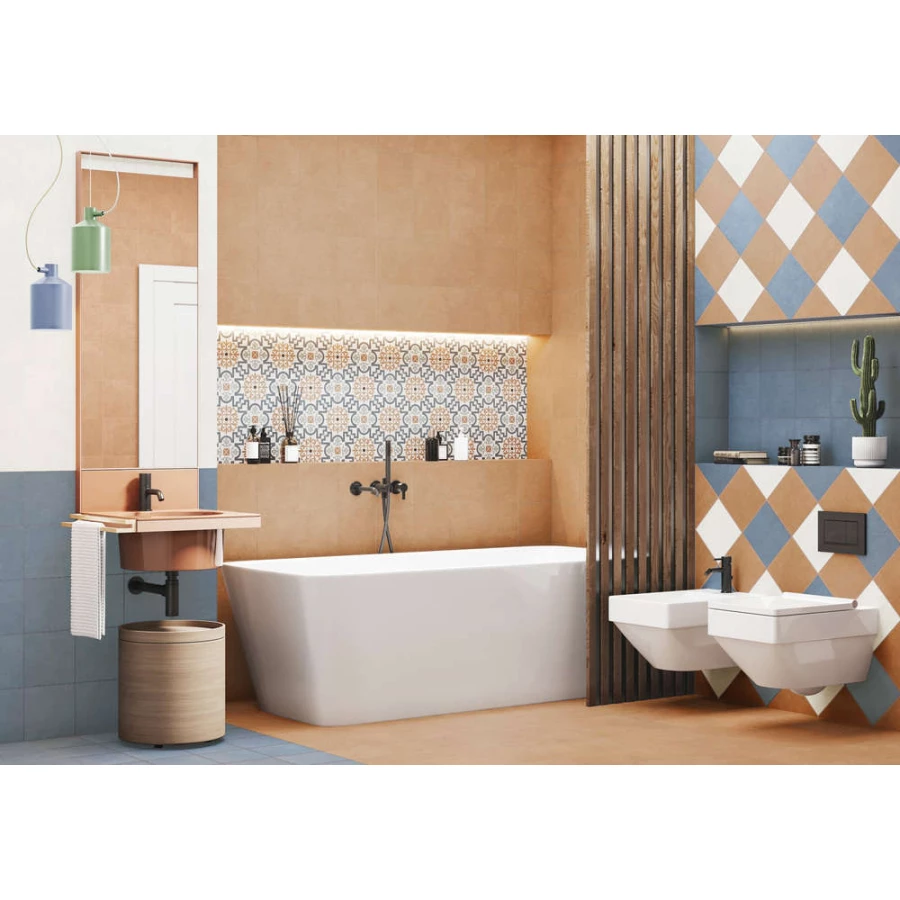 Керамогранит New Trend Design Art Blue матовый синий GP2020DNA23 20х20 см