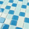 Мозаика Bonaparte Стеклянная мозаика Sky 25х25 глянцевая голубая 30х30 см