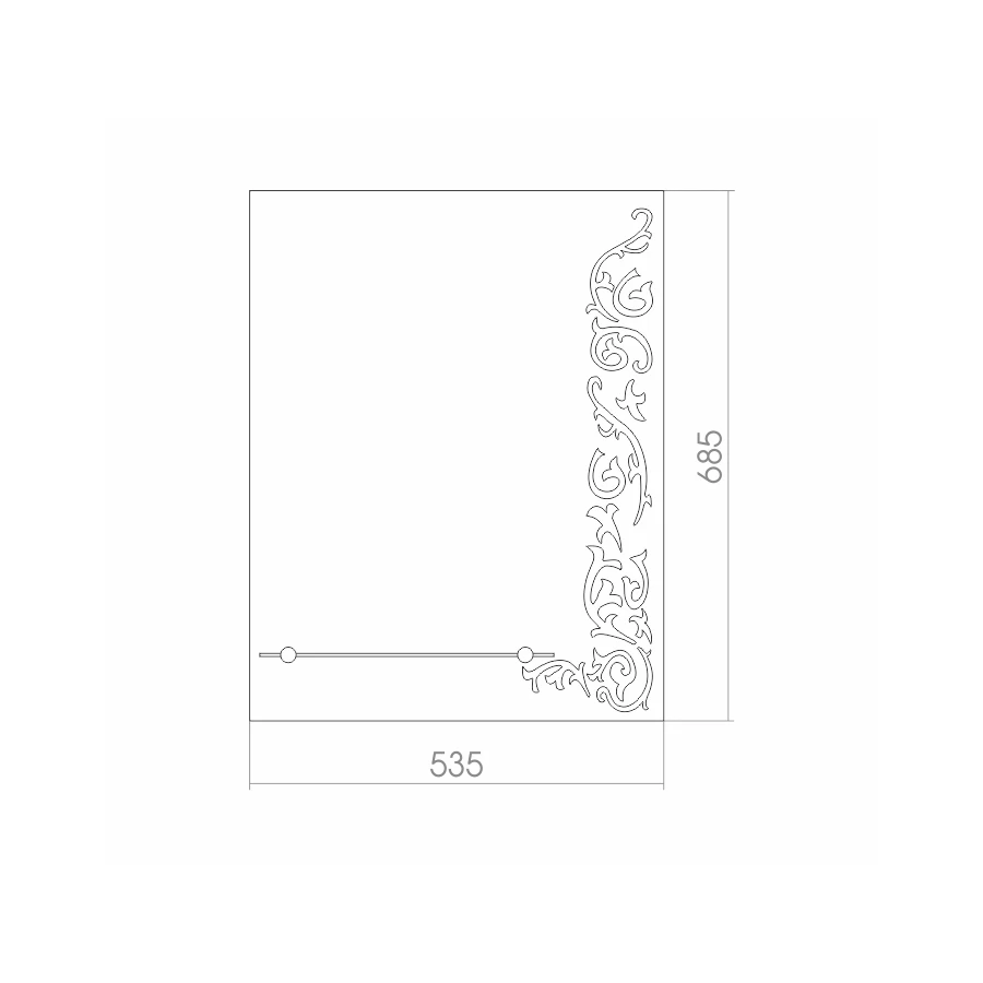 Зеркало Silver Mirrors Боско 00000676 53.5x68.5 см