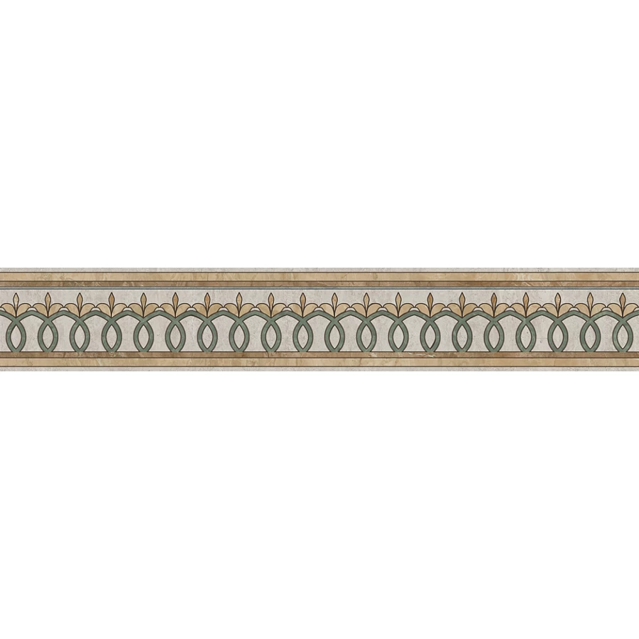 Бордюр Kerama Marazzi Эвора глянцевый бежевый 9,6х60 см