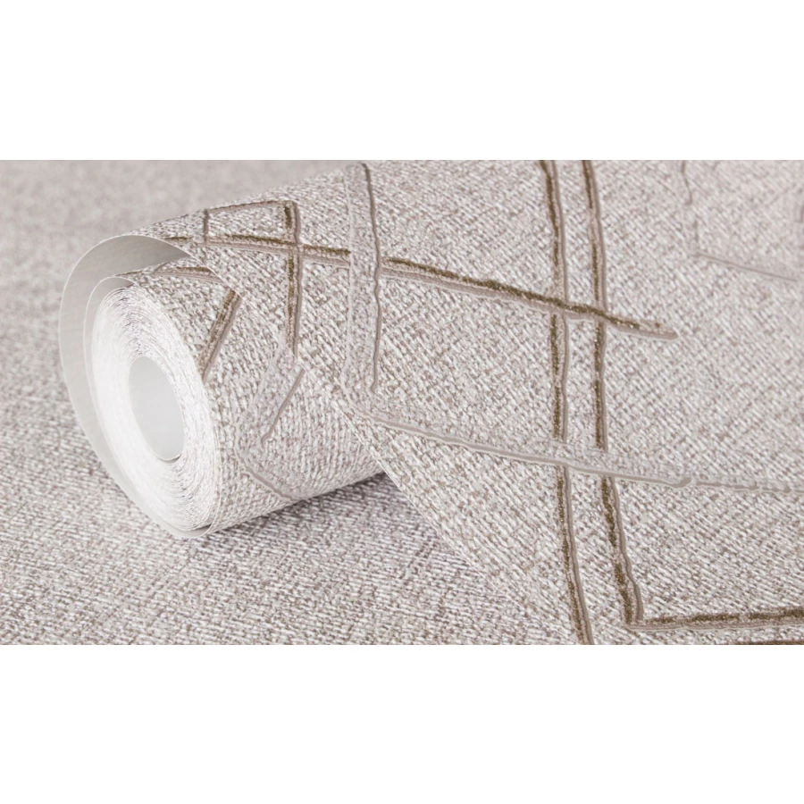 Обои виниловые Аспект Чарли бежевые 10122-28 0,53х10,05 м