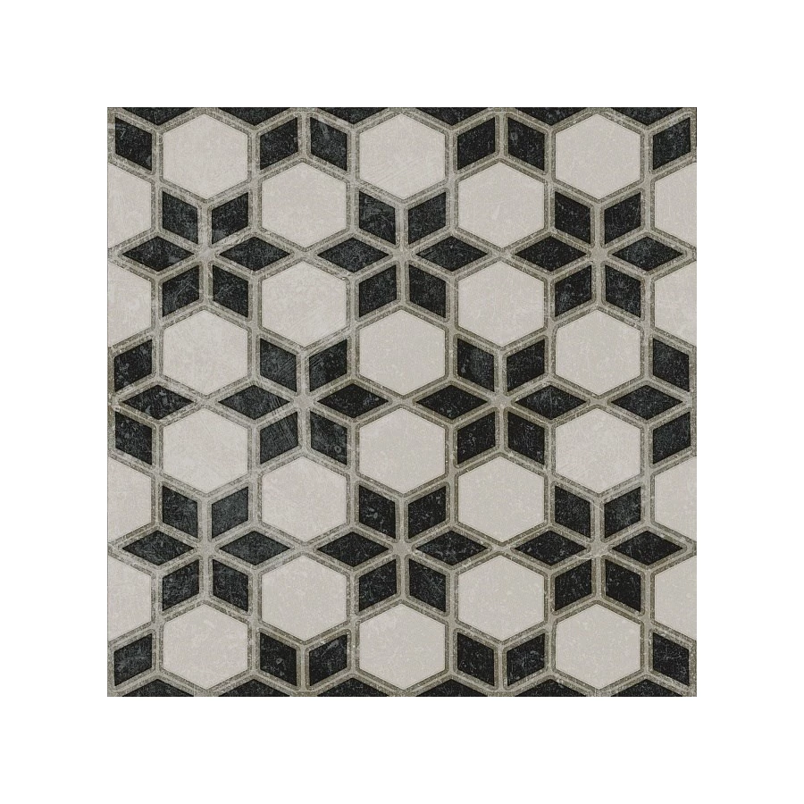 Керамогранит Kerama Marazzi Фреджио 4 Декор глянцевый черно-белый VT/A297/SG1544N 20x20 см