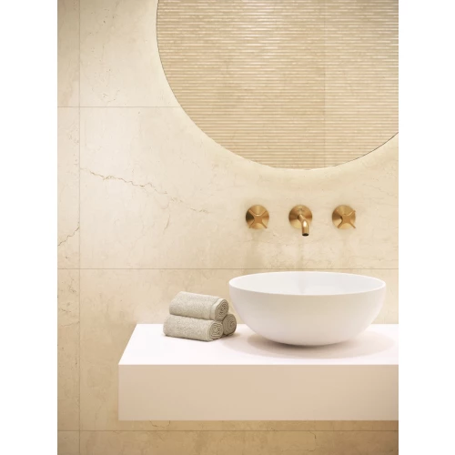 Плитка настенная Porcelanosa Мармол Срема Боне / Marmol Crema Bone матовая кремовая 100381353 120х45 см