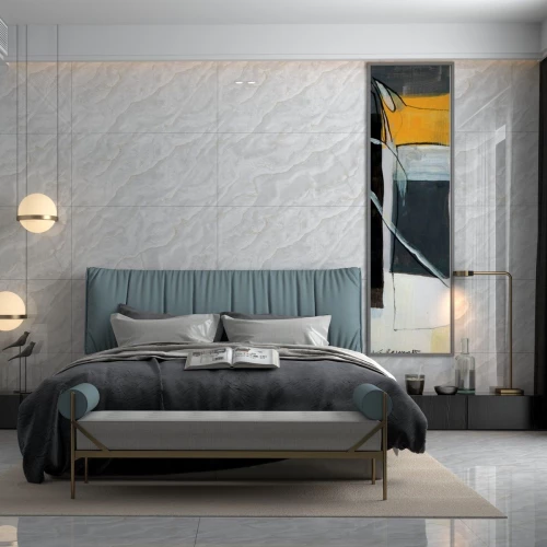 Керамогранит Neodom Onyx Flora Onyx Polished глянцевый серый N12048 120х60 см