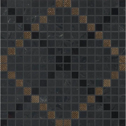 Декор Marca Corona Newluxe Black Tessere Art 30,5х30,5 см