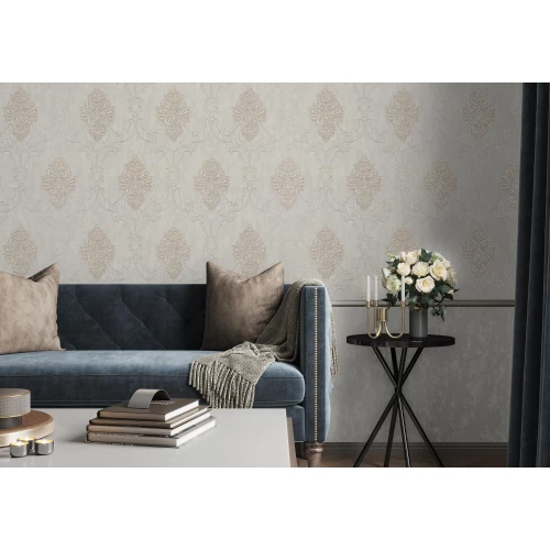 Обои флизелиновые Palitra Life Палитра Chantilly белые PL72078-11 1.06x10.05 м