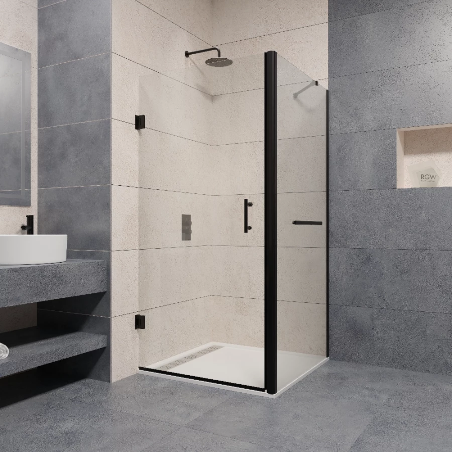 Душевой уголок RGW PA-36-1B PA-06B + Z-060-2B + держатель O-204B Прозрачное 410836180-014 80х100 см